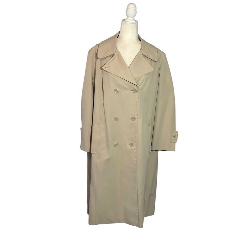 Vintage Forecaster of Boston tan double breasted trench coat - XL